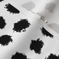 Spatter Dots Black on White