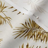 Palm Leaves Copper // Bone Linen