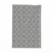 Moroccan floral neutral in grays