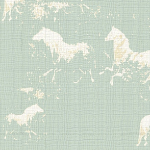  Ethereal Horses Aqua Texture