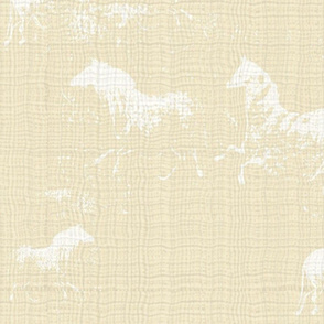  Cream Cave Horses on Beige Texture 