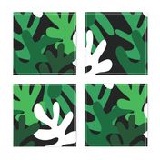 Green Leaves Cutouts Pattern
