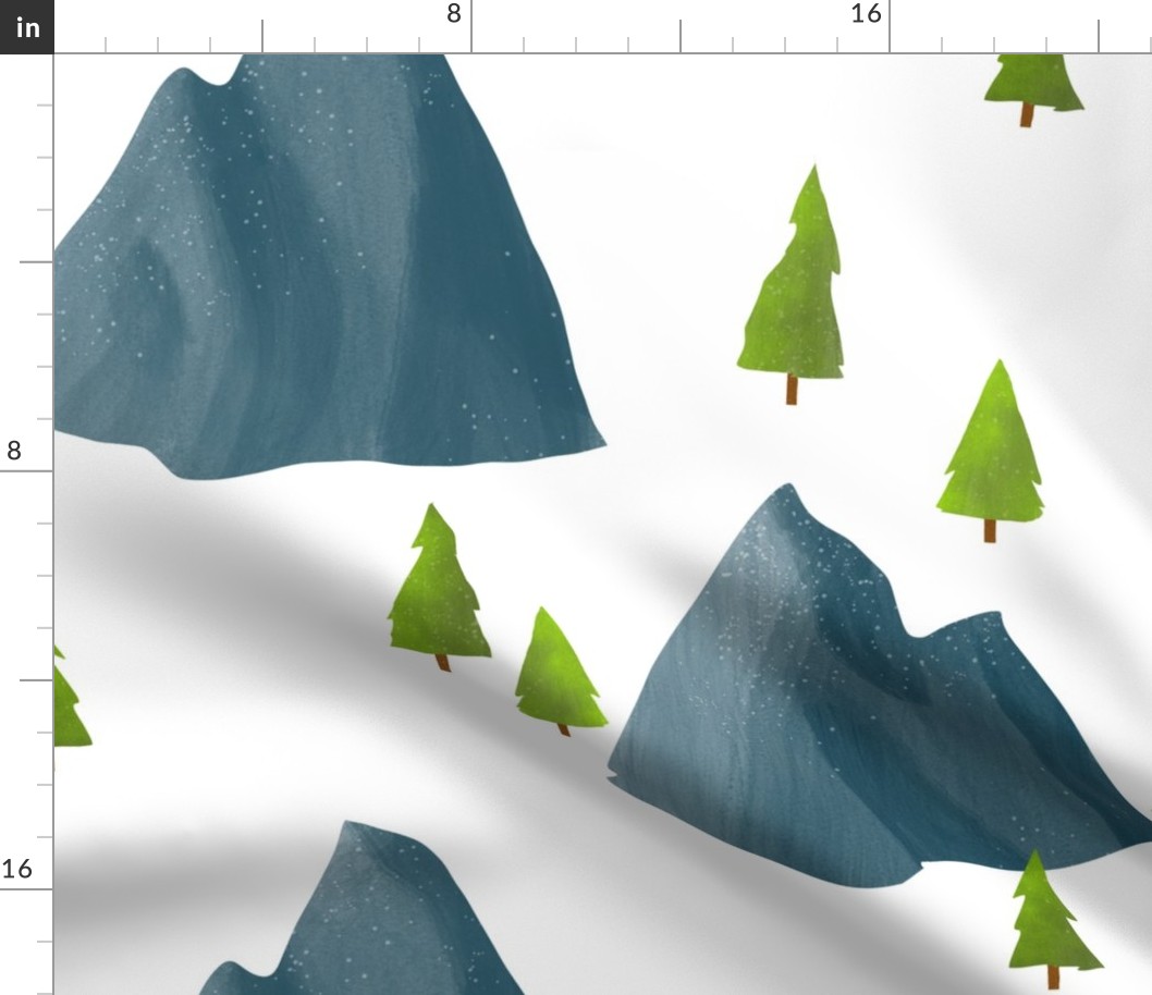 Quiet Mountains and Trees - Large Scale