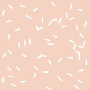 Cozy Neutral Pink with White Sprinkles