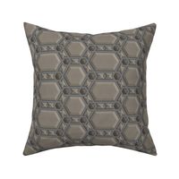 Taupe Hexagonal Geometric