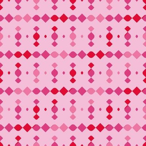 pink geometric by rysunki_malunki