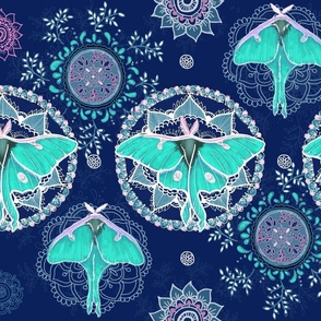 Moonlight Moth Mandalas