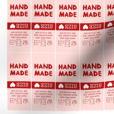 44x Handmade Wash Labels