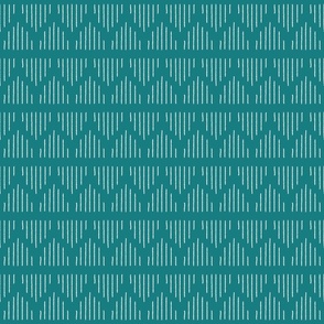 mudcloth 3 white on teal