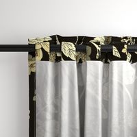 Dark Neutral Floral Pattern (large scale)