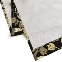 Dark Neutral Floral Pattern (large scale)