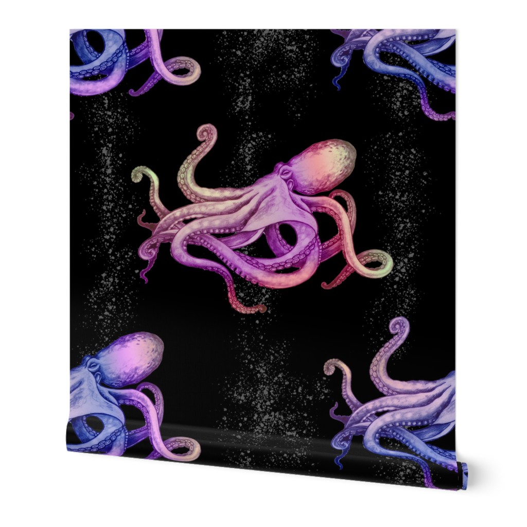 Jumbo Octopus Silhouette-black