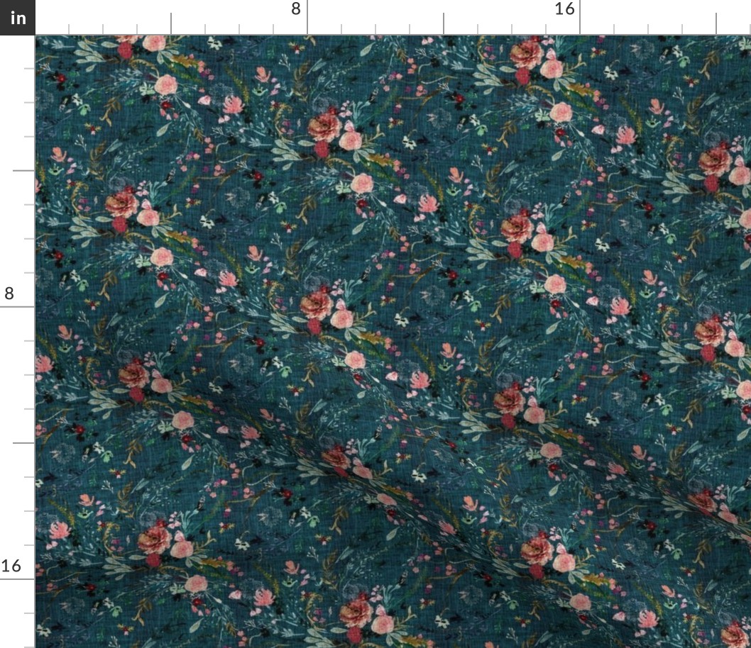 Fable Floral (teal) SML