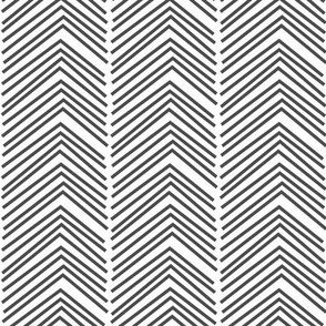 chevron love LG dark grey