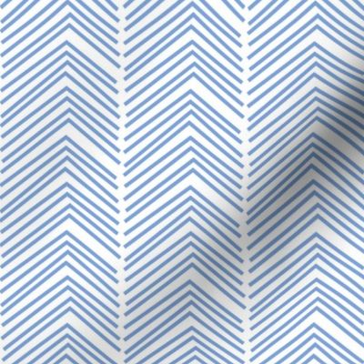 chevron love LG cornflower blue