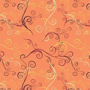 Harlequin Summer Swirls - peach