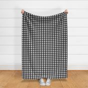 gingham 1in black and white