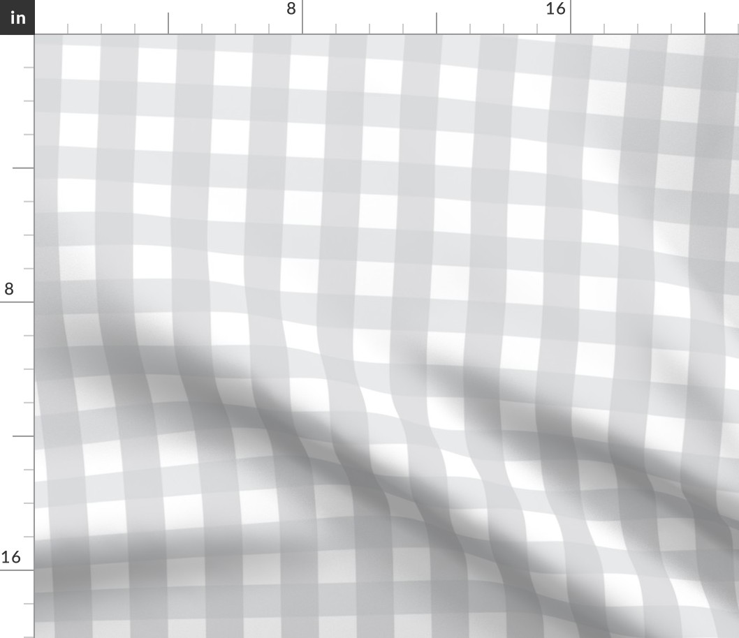 gingham 1in light grey