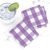 gingham 1in amethyst purple