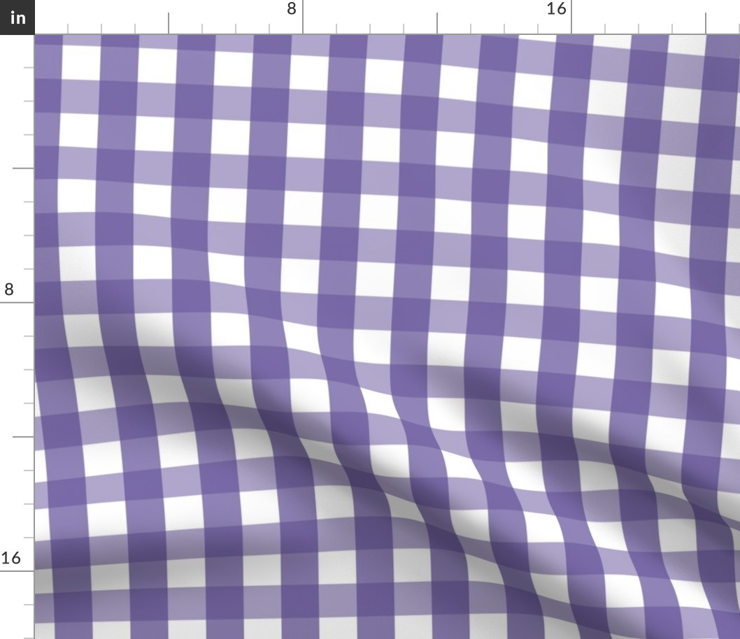 gingham 1in purple