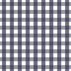 gingham 1in midnight blue