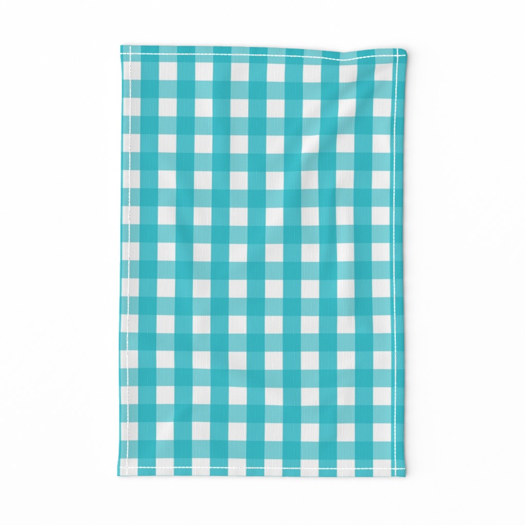 gingham 1in surfer blue