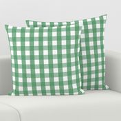 gingham 1in kelly green