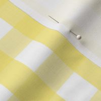 gingham 1in lemon yellow