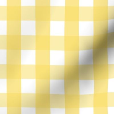 gingham 1in butter yellow