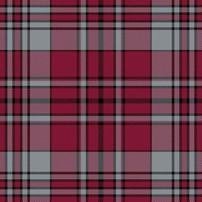 Gray Crimson Black Plaid