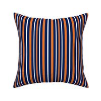 Stripes Vertical in Blue Orange White