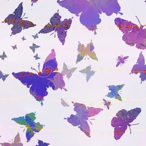 Lavender Turquoise Moths 3