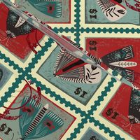 Folkart Moth Stamps