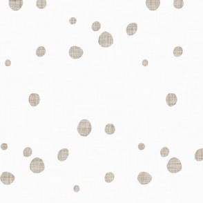 Modern Farm House Polka Dots White