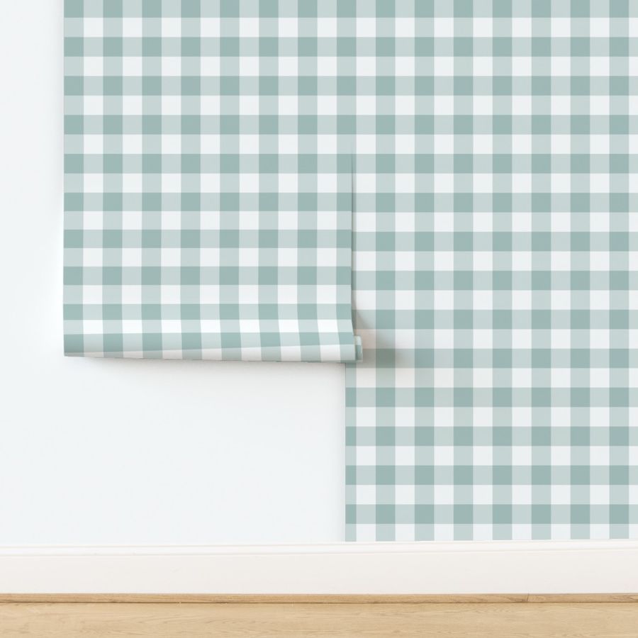 Gingham//Light Teal