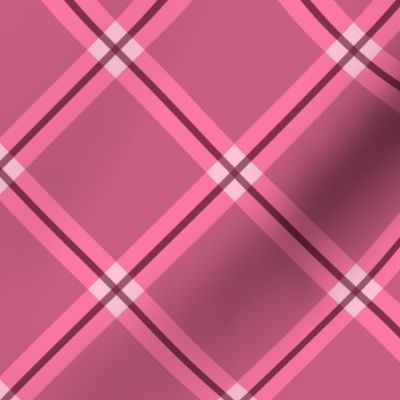 Dark Pink Plaid Pattern