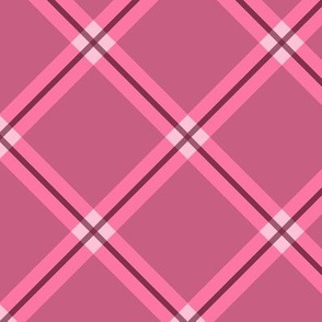 Dark Pink Plaid Pattern