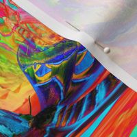 large magical abstraction moths rainbow forest 5 psychedelic multicolor PSMGE