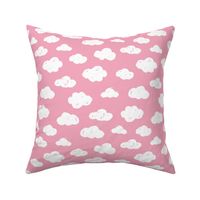 Soft clouds dreams and sleepy wonderland sky pattern pink