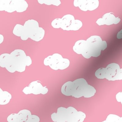 Soft clouds dreams and sleepy wonderland sky pattern pink