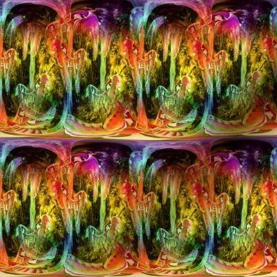 mini magical abstraction moths rainbow forest 3 multicolor paysmage