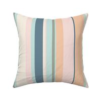 Modern handpainted deckchair stripe in gray 1 by Pippa Shaw