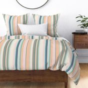 Modern handpainted deckchair stripe in gray 1 by Pippa Shaw