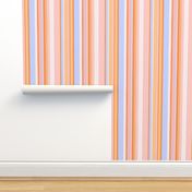 Modern handpainted deckchair stripe in orange 2 by Pippa Shaw