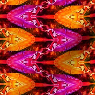 ABSTRACT PATTERN 14 butterflies arrows moths ORANGE FUCHSIA PINK BROWN SUMMER AUTUMN PSMGE