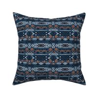 Minimal vintage mudcloth bohemian mayan abstract indian summer love aztec navy blue boys