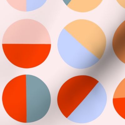 half circles in orange by Pippa Shaw