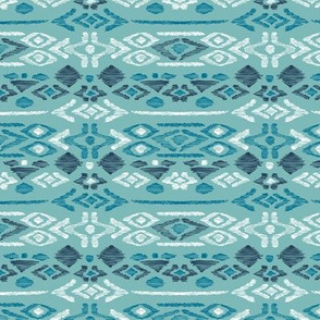 Minimal vintage mudcloth bohemian mayan abstract indian summer love aztec blue aqua