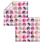 half circles in fuchsia by Pippa Shaw