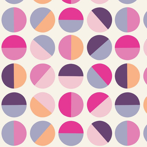 half circles in fuchsia by Pippa Shaw